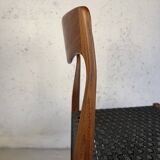 Dining Chair – Teak & Black Danish Cord,  1960