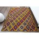 1970s Vintage Turkish Oushak Handmade Wool Cotton Yellow Area Rug 179x237