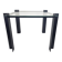 Table d'appoint postmoderne - carrée - en verre - en métal - années 80