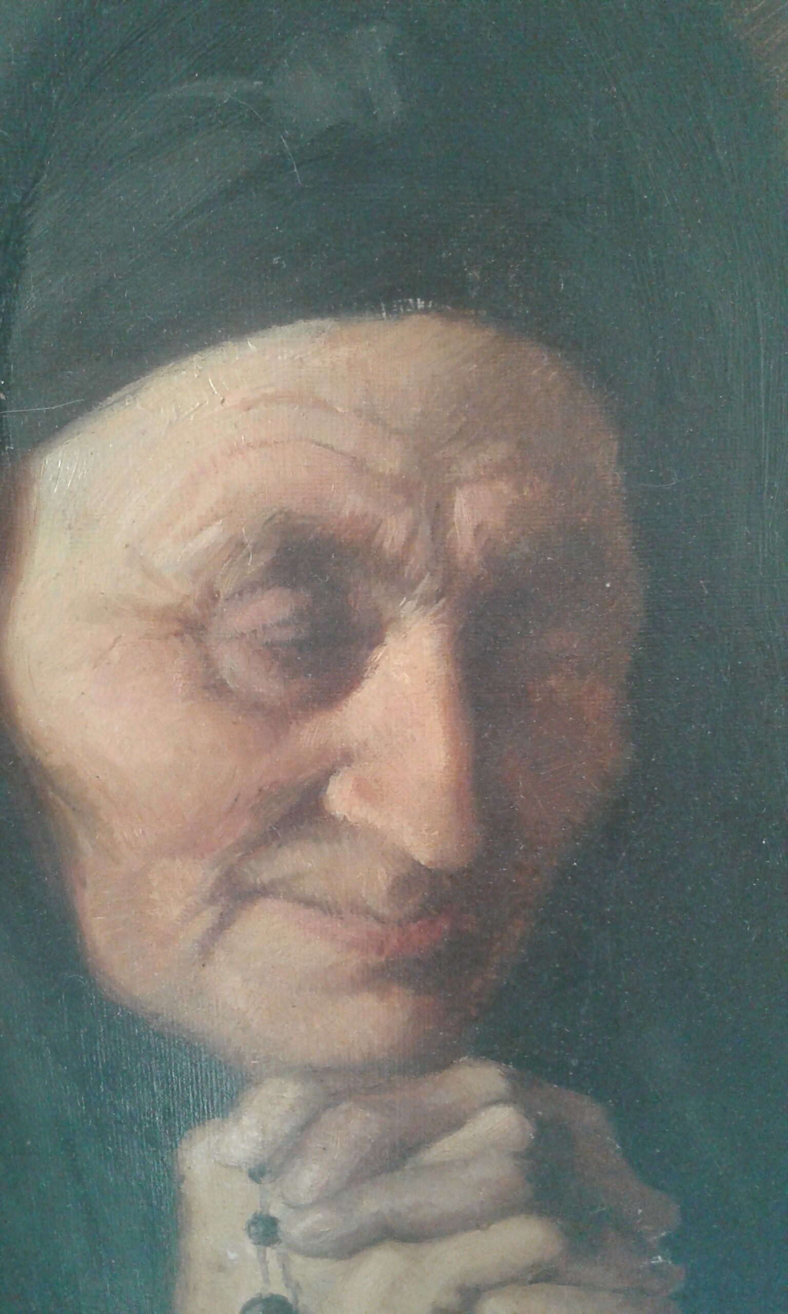 Painting Old,old lady portrait