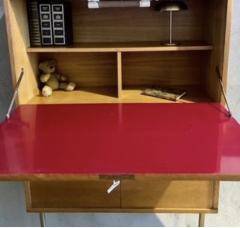 Scandinavian secretary 1960 golden oak