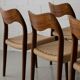 JL Møller dining chairs model 71, rosewood