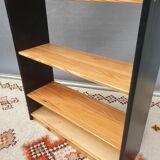 Black two-tone pine shelf