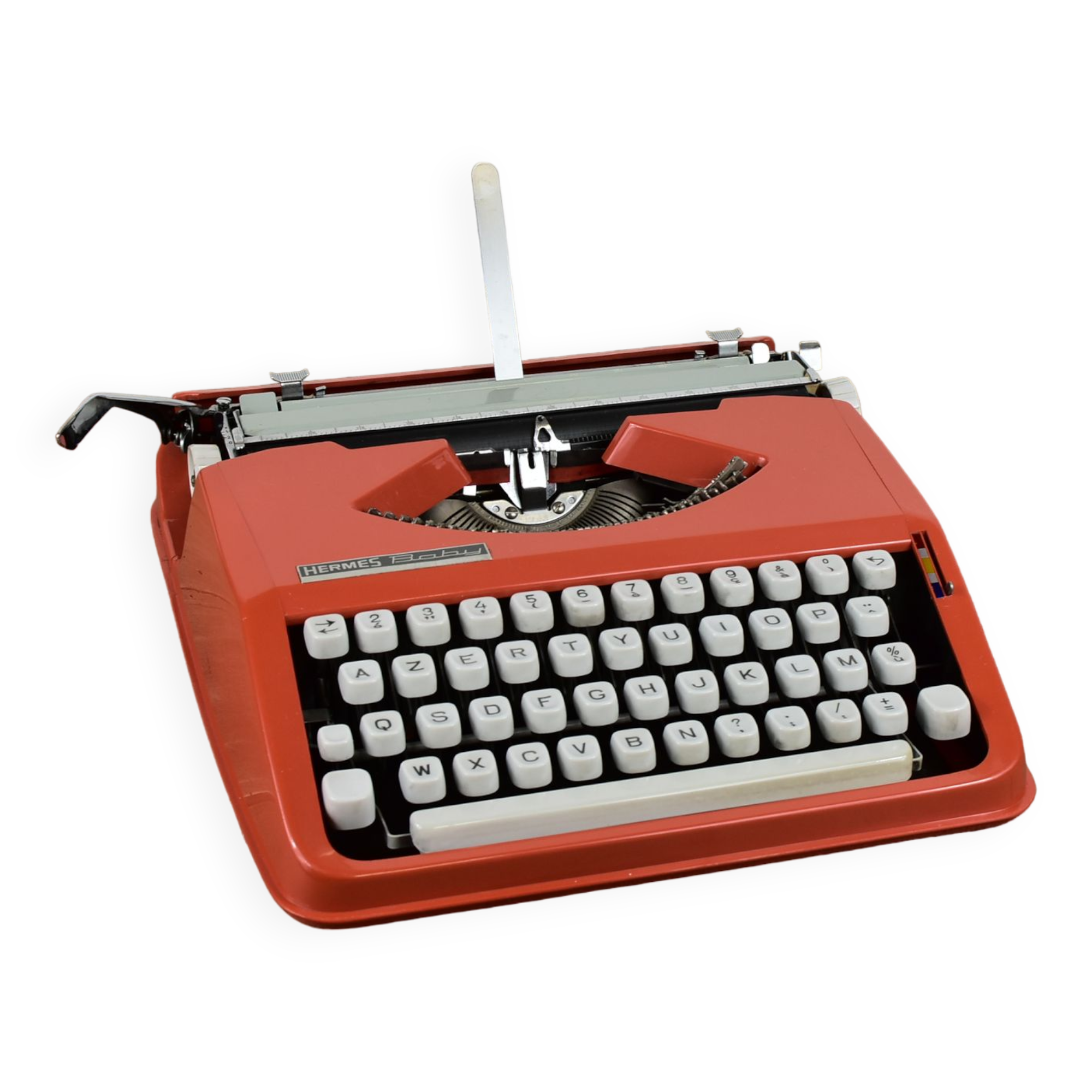 Hermès Baby orange typewriter.