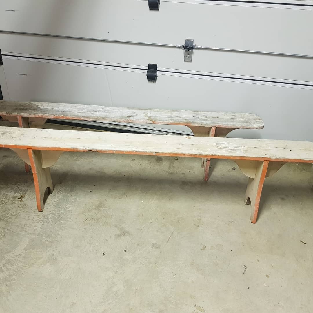 2 Old farm benches