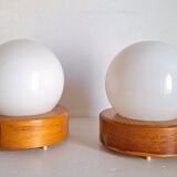 Pair of bedside lamps