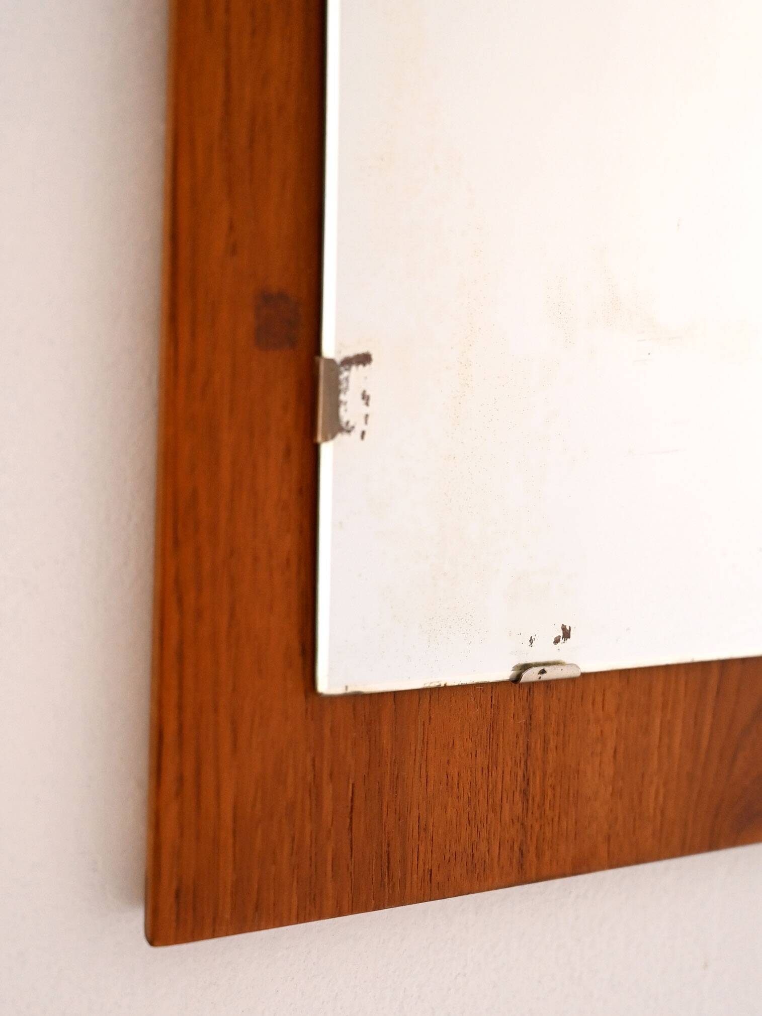 1960s Scandinavian Teak Wall Mirror
