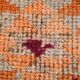 Brunt Orange Turkish Vintage Runner Rug, 85x388Cm