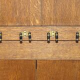 Victorian Antique Bacon Bench in Carved Walnut by Hampton & Sons