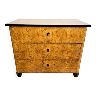 Original Biedermeier chest of drawers after renovation - 19th century - 3 drawers, after 19th century renovation
