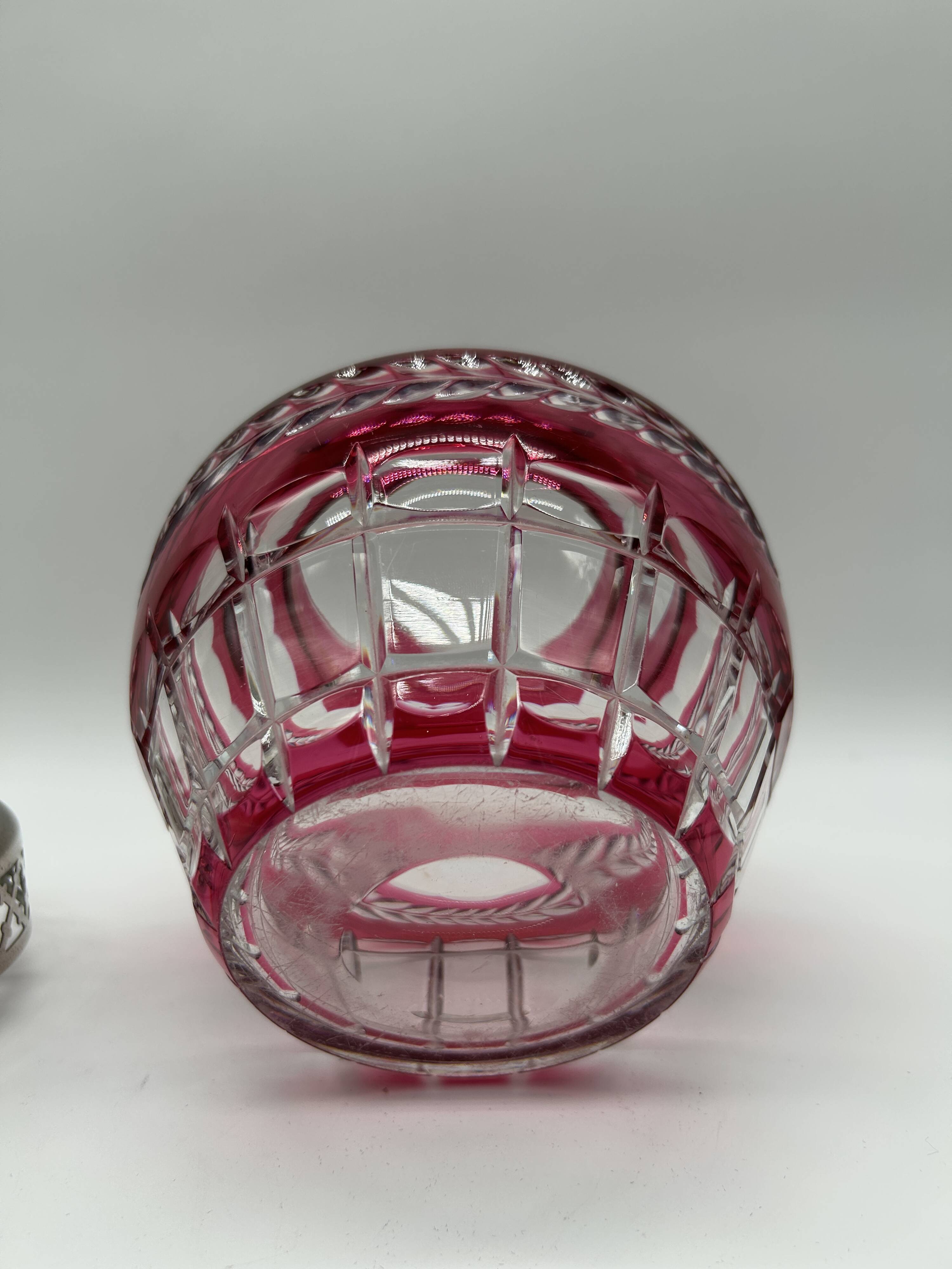 Crystal flower holder from the VSL Art Deco period.
