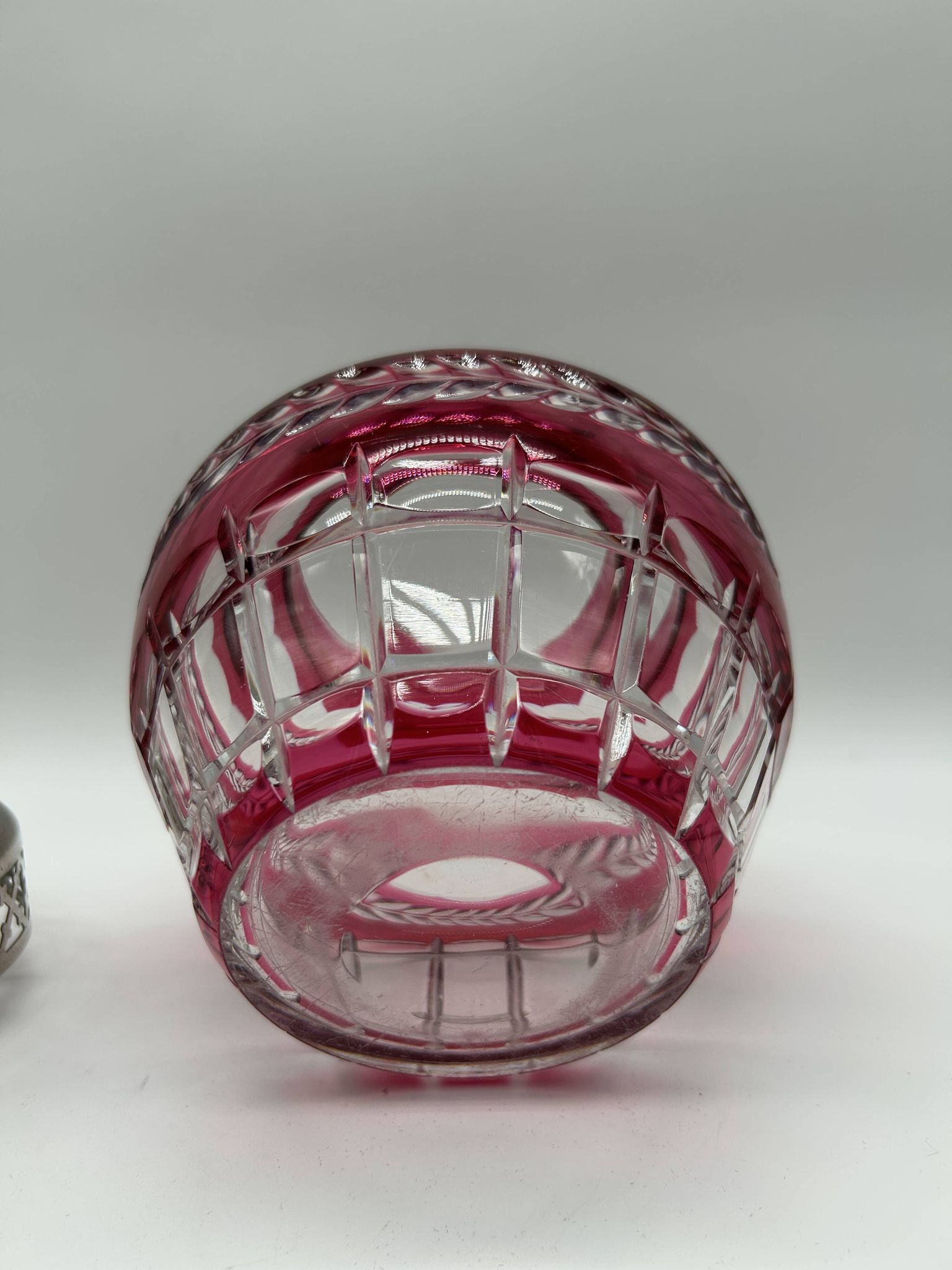 Pique-fleurs en cristal du VSL d'époque ART DECO