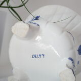 Cache pot céramique faïence  bleu delft