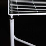 Postmodern white jarpen table by niels gammelgaard for ikea, 1983