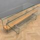 1970s design coffee table, combining transparency and visual lightness.