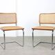 Chaise vintage marron B32 Cesca par Marcel Breuer, set de 2