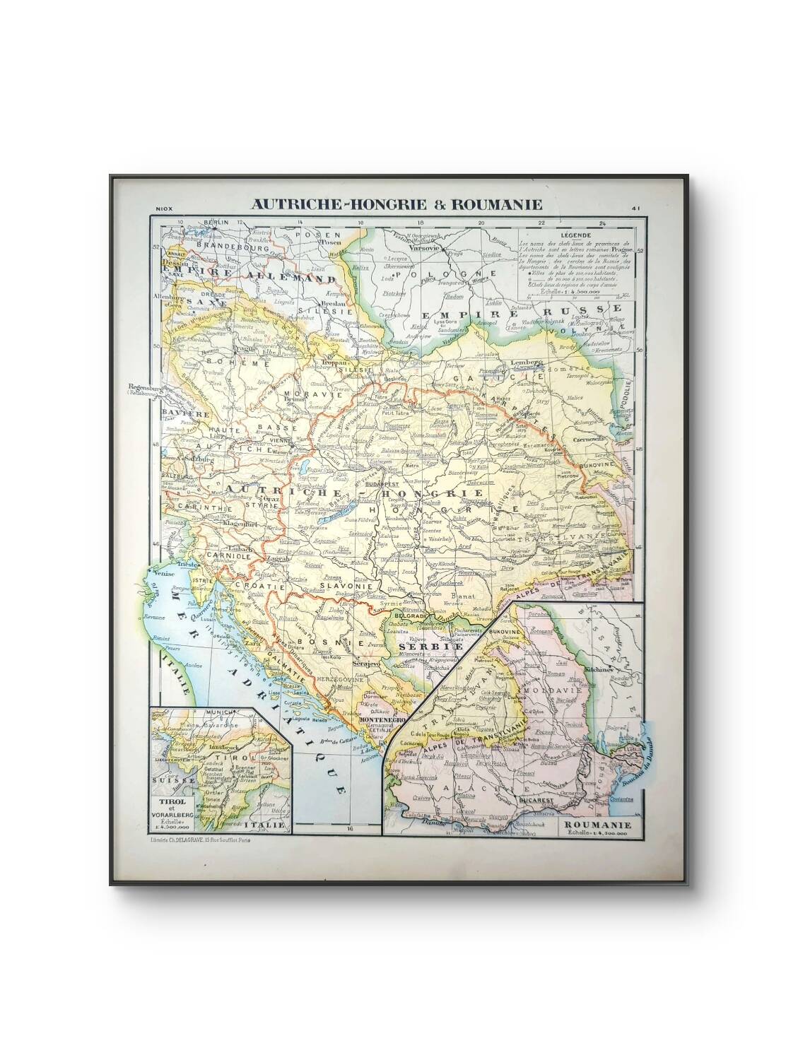 Imprimée en 1900, Autriche-Hongrie et Roumanie.