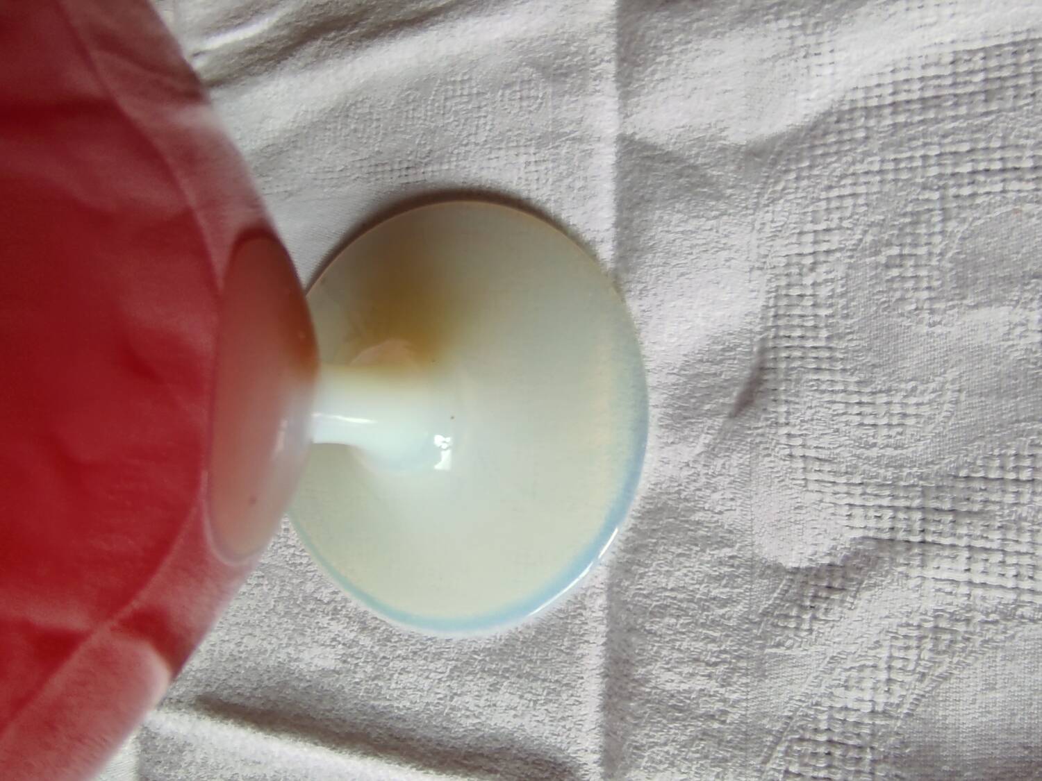 Opaline glass vase
