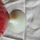 Opaline glass vase