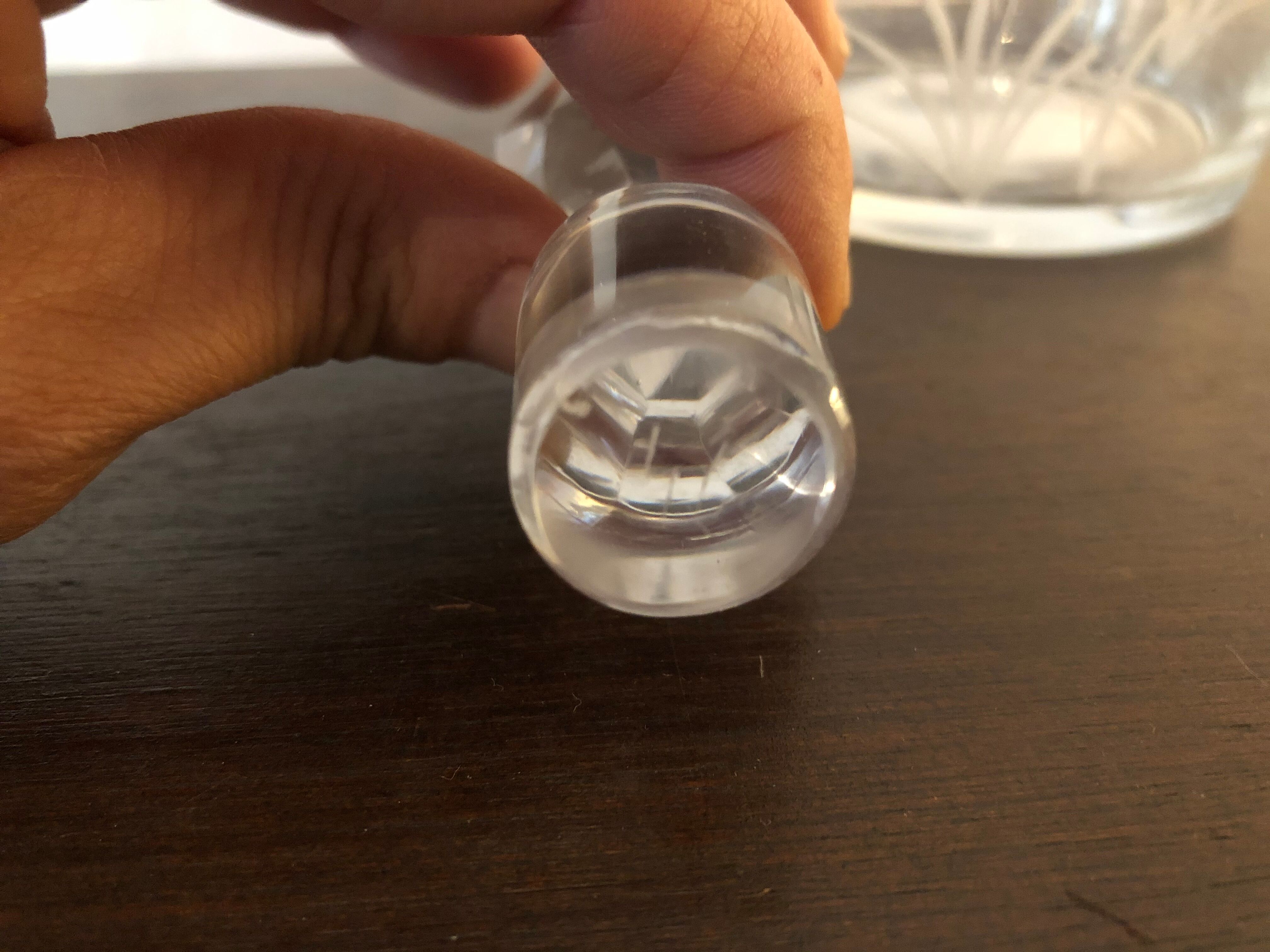 Carafe Baccarat and six matching glasses