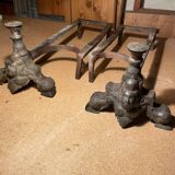 Pair of old andirons
