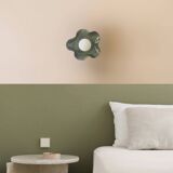 Square Coco Ceramic Wall Light - Jelly Olive