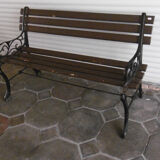 Old garden bench - wood and cast iron