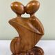 Embraced sculpture couple