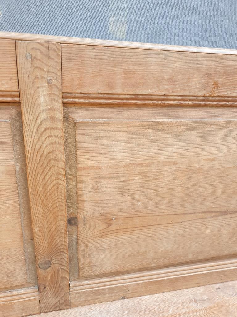 Cotentin church pew with missal door