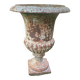 Large Medicis vase in white cast iron.