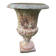 Large Medicis vase in white cast iron.