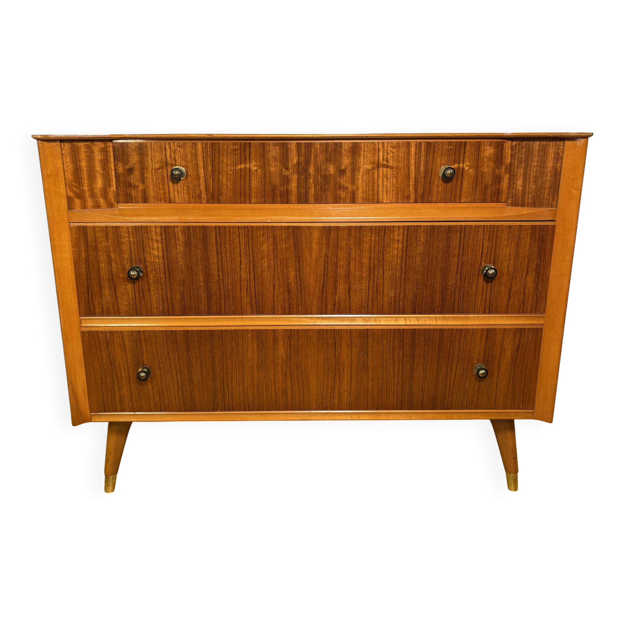 Mid Century Retro Teak Chest of Drawers by Austinsuite Circa 1960  A stunni
