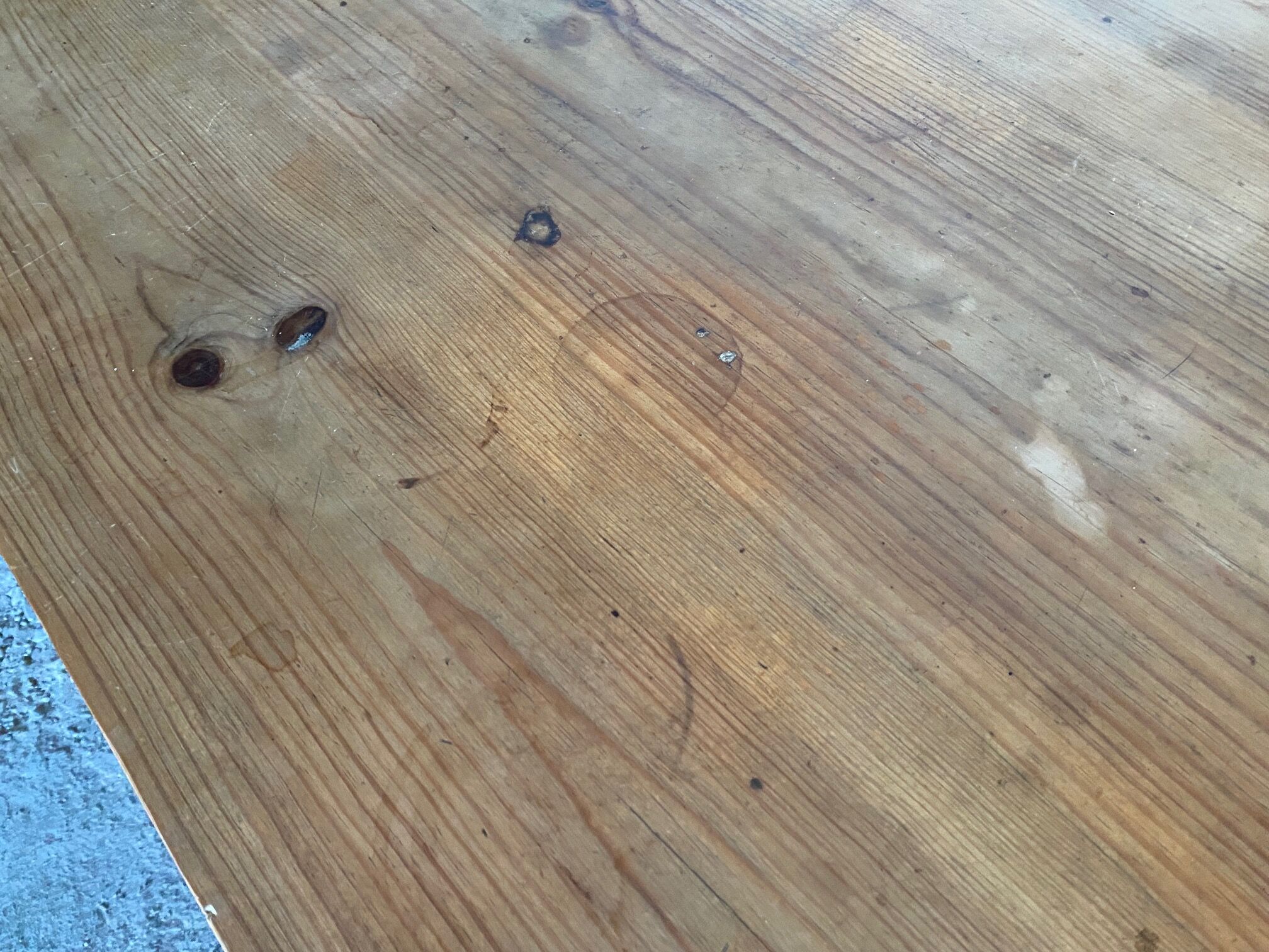 Solid pine dining farmhouse table with 2 drawers 1950 160x69x74cm