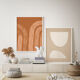 Paire d’estampes giclées, ensemble d’art mural abstrait de deux, 50x70cm