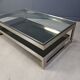 Vintage two tier belgochrom 23kt coffee table, 1970s