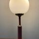 Lampe vintage en métal et opaline années 70