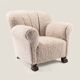 Lounge chair with lion claw feet