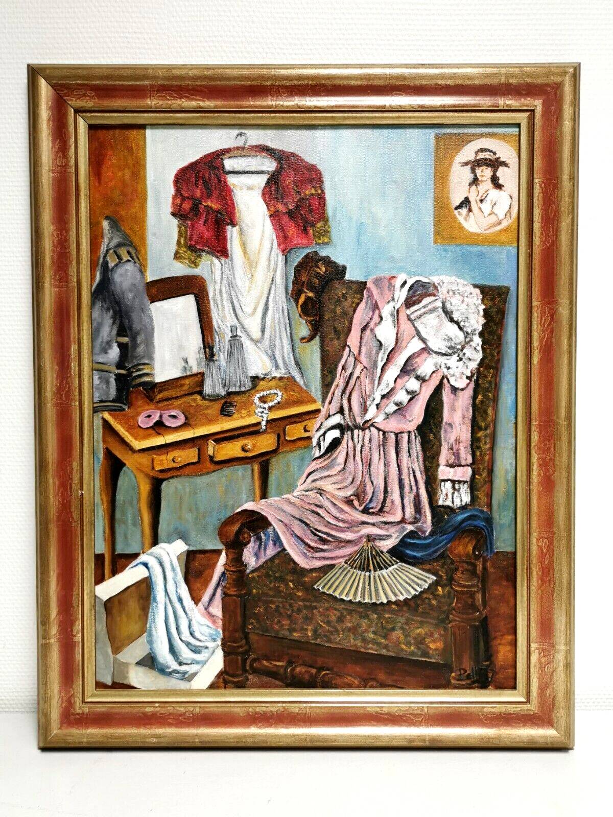 Oil painting on canvas , signed painting