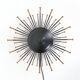 Rare large Dantoft “Sunburst” wall lamp / black / copper / mid-century design / 1960s