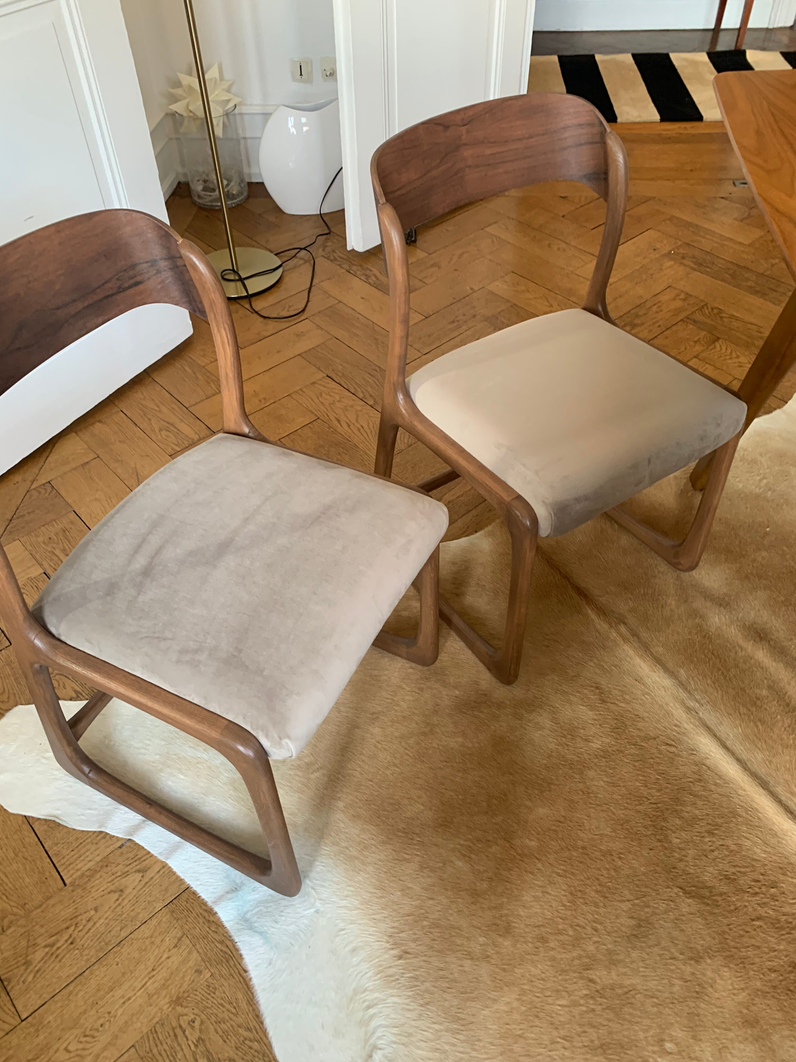 Baumann sleigh chairs