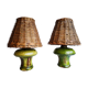 Pair of ceramic lamps