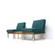 Ensemble de 2 fauteuils et table basse/canapé modulable fabriqué dans les années 60