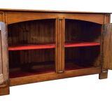 Vintage Regency elm hunting buffet