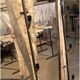 Eucalyptus and metal floor lamp