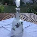 Glazed frosted glass decanter with thoughts