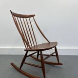 Mid-Century Rocking Chair by Illum Wikkelsø for Niels Eilersen