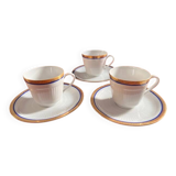 Bavarian porcelain coffee or tea trio service
