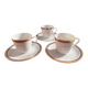 Bavarian porcelain coffee or tea trio service