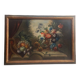Peinture à l'huile sur toile nature morte aux fleurs, début du XIXe siècle
