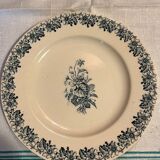 Luneville ironstone dessert plates Violettes model